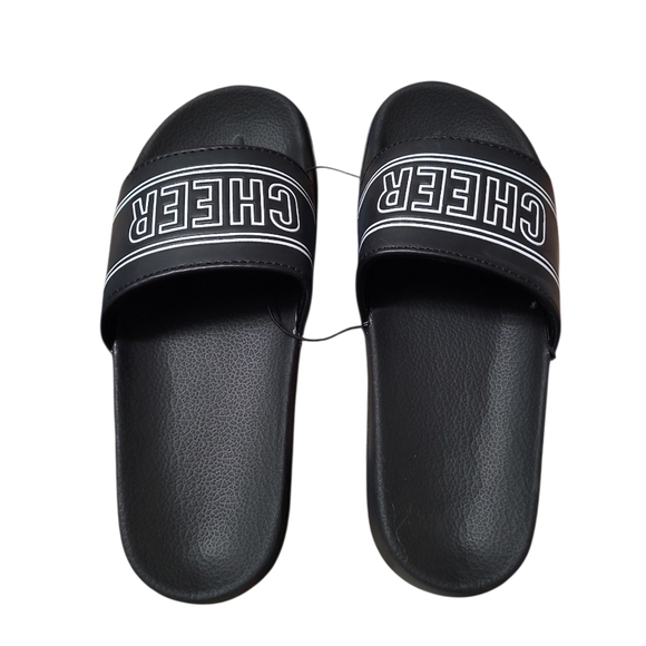 Shoes - Cheer Black Slide Sandals